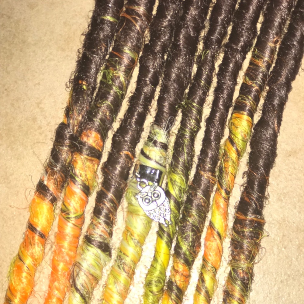 Autum Sun Rise SE Dreadlock Extensions Accents